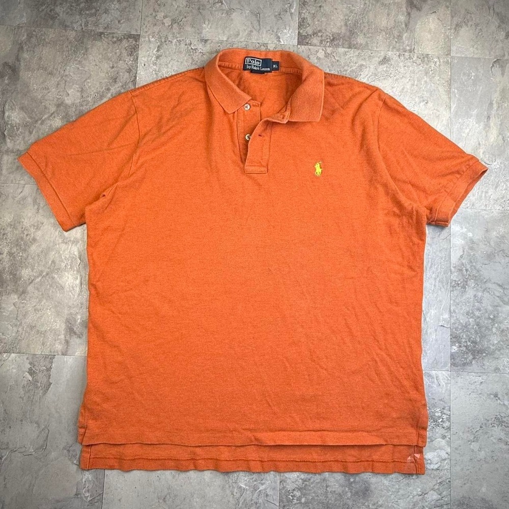 Vintage orange Polo Ralph Lauren shirt size xl